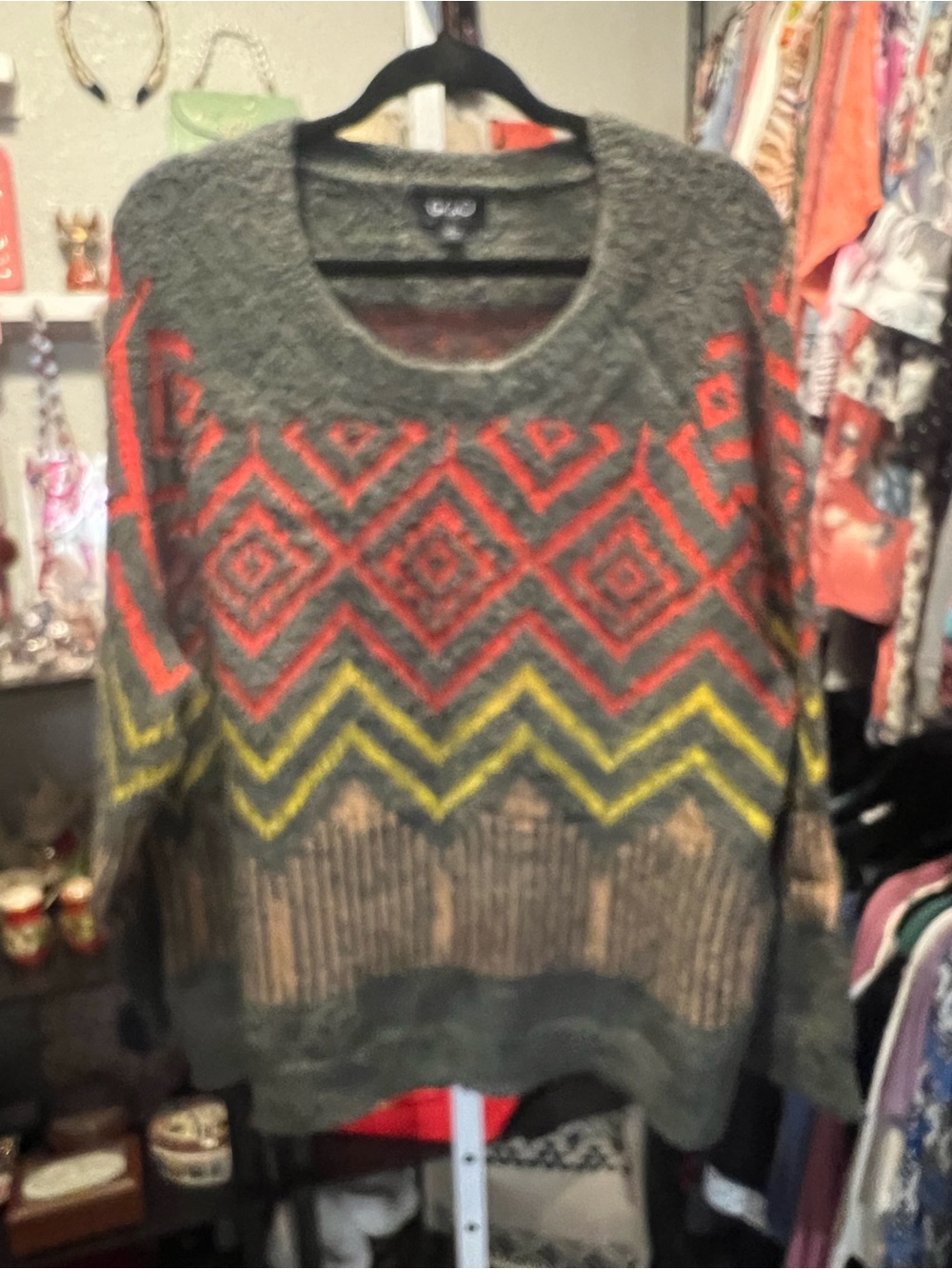 Gigio Ultra Soft Olive Knit Crewneck Sweater